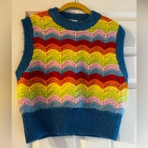Like Brand New Zara Colorful Sweater Vest